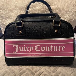 Black and Hot pink bowler bag!